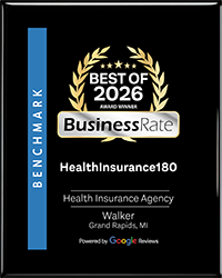 Healthinsurance180 BusinessRate 2026 Award Winner banner